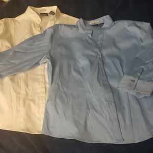 2 DCC Missy Stretch Button Down Shirt Set